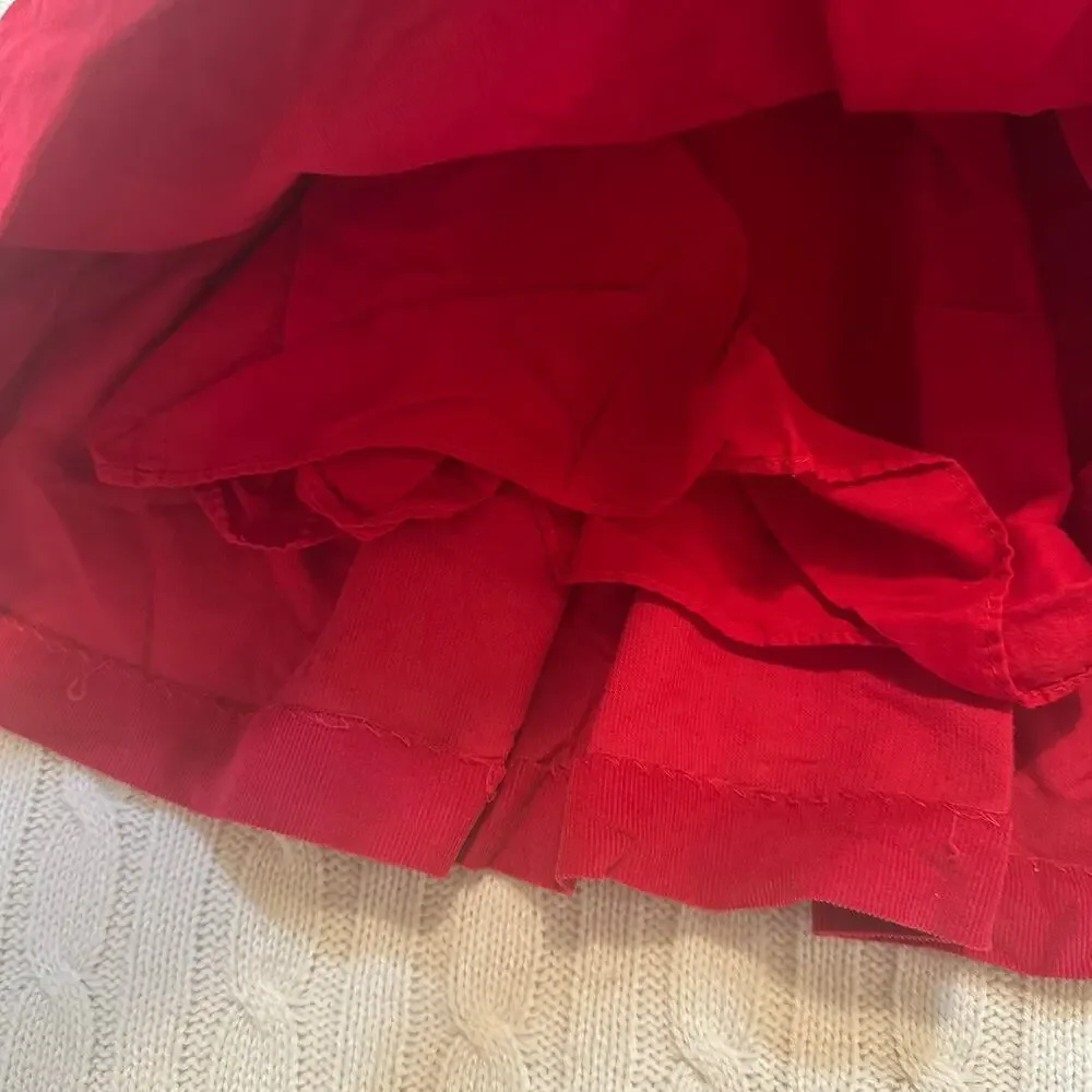 Red Corduroy Ralph Lauren Dress sz 24M